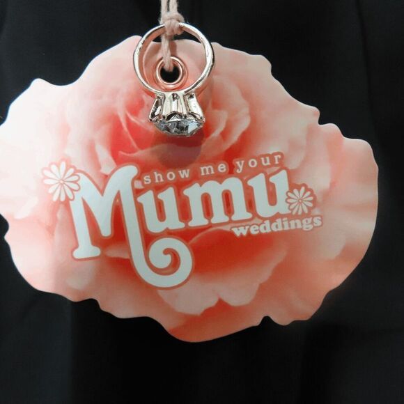 Show me your MuMu Black Caitlin Ruffle Maxi Dress Small - Picture 3 of 6